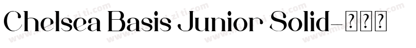 Chelsea Basis Junior Solid字体转换